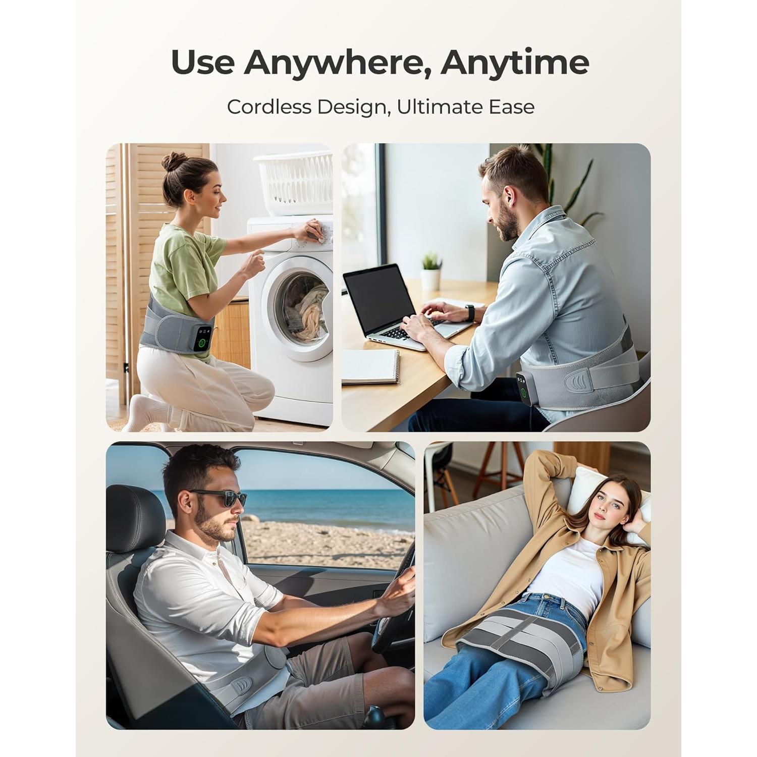 Almohadilla Térmica Inalámbrica Koonie FRYD para Espalda 120cm