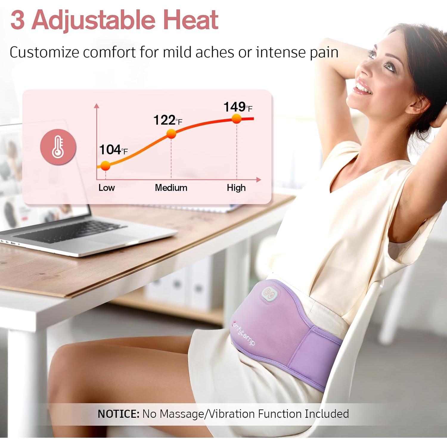 Almohadilla Calentadora Portátil Comfytemp Doble Zona 5000mAh