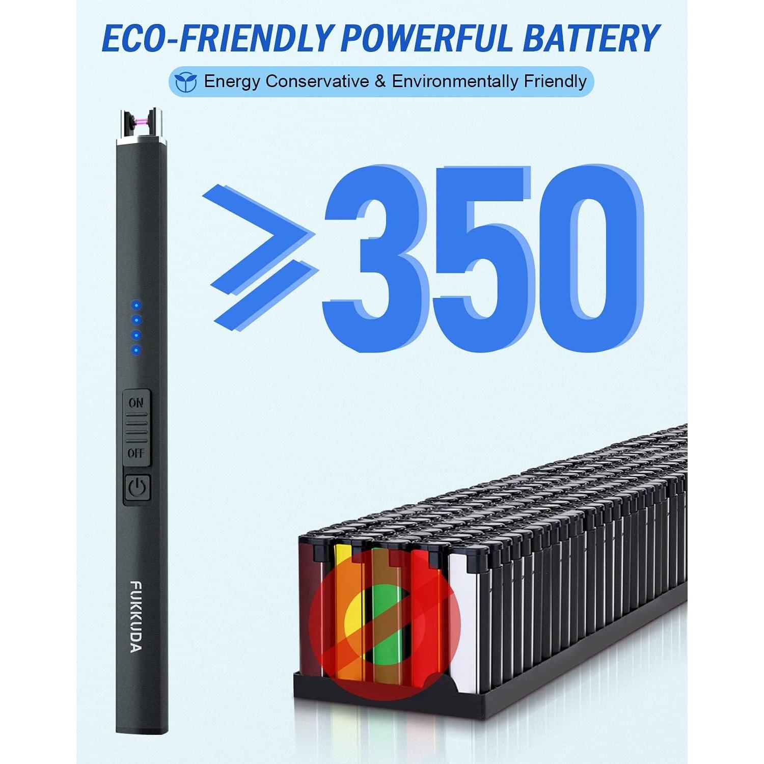 Encendedor Eléctrico FUKKUDA Recargable USB a Prueba de Viento