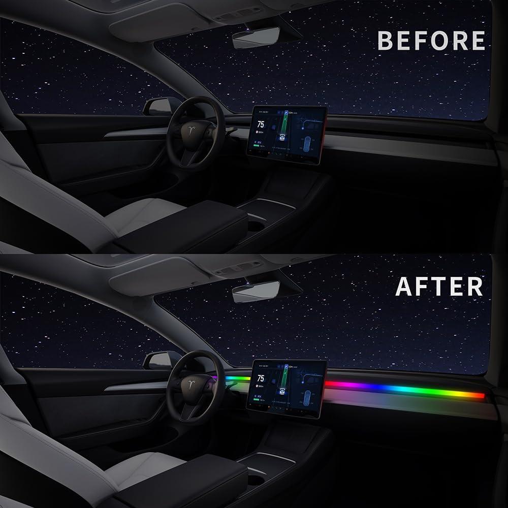 Luces LED RGB para Tesla Model 3 Y 2021-2023 - Vehicleloong