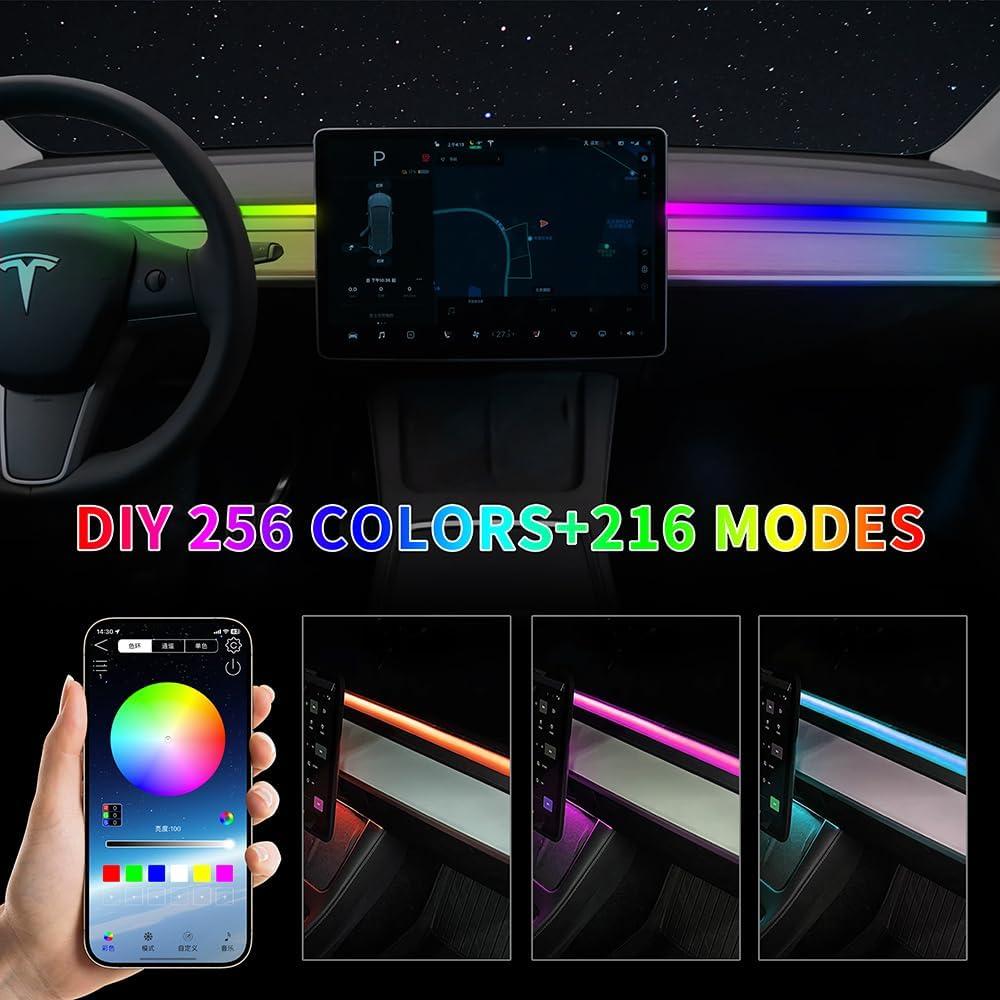 Luces LED RGB para Tesla Model 3 Y 2021-2023 - Vehicleloong