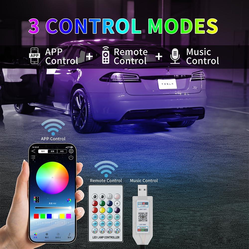 Luces LED RGB para Tesla Model 3 Y 2021-2023 - Vehicleloong