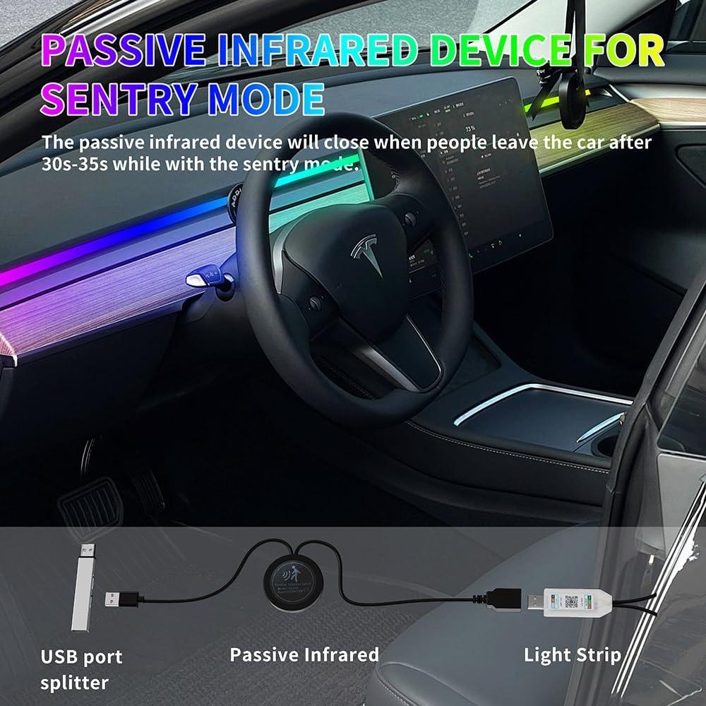 Luces LED RGB para Tesla Model 3 Y 2021-2023 - Vehicleloong
