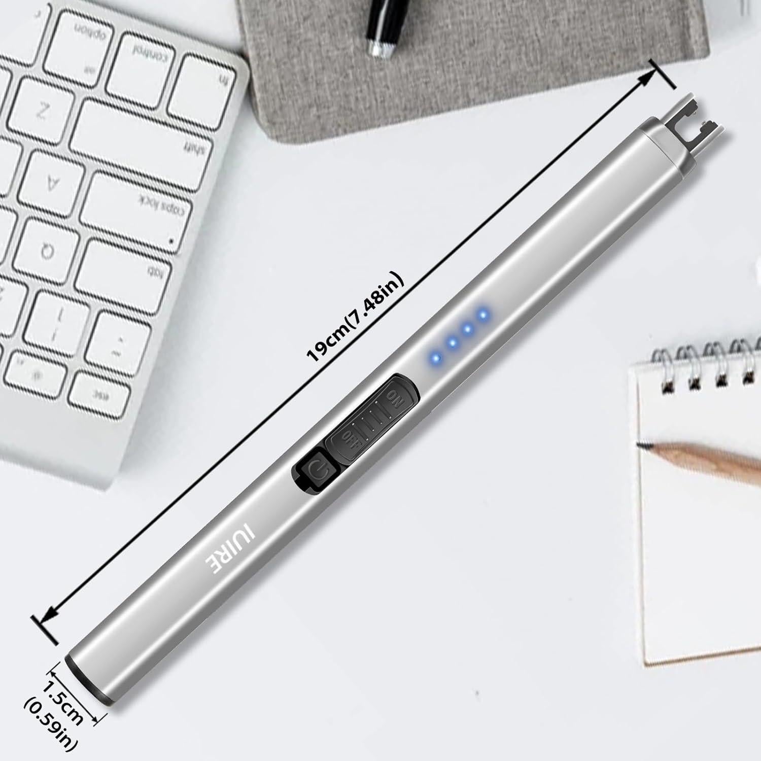 Encendedor eléctrico IUIRE recargable USB a prueba de viento