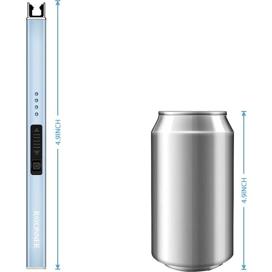 Encendedor Eléctrico RAYONNER Plasma Recargable USB Gris