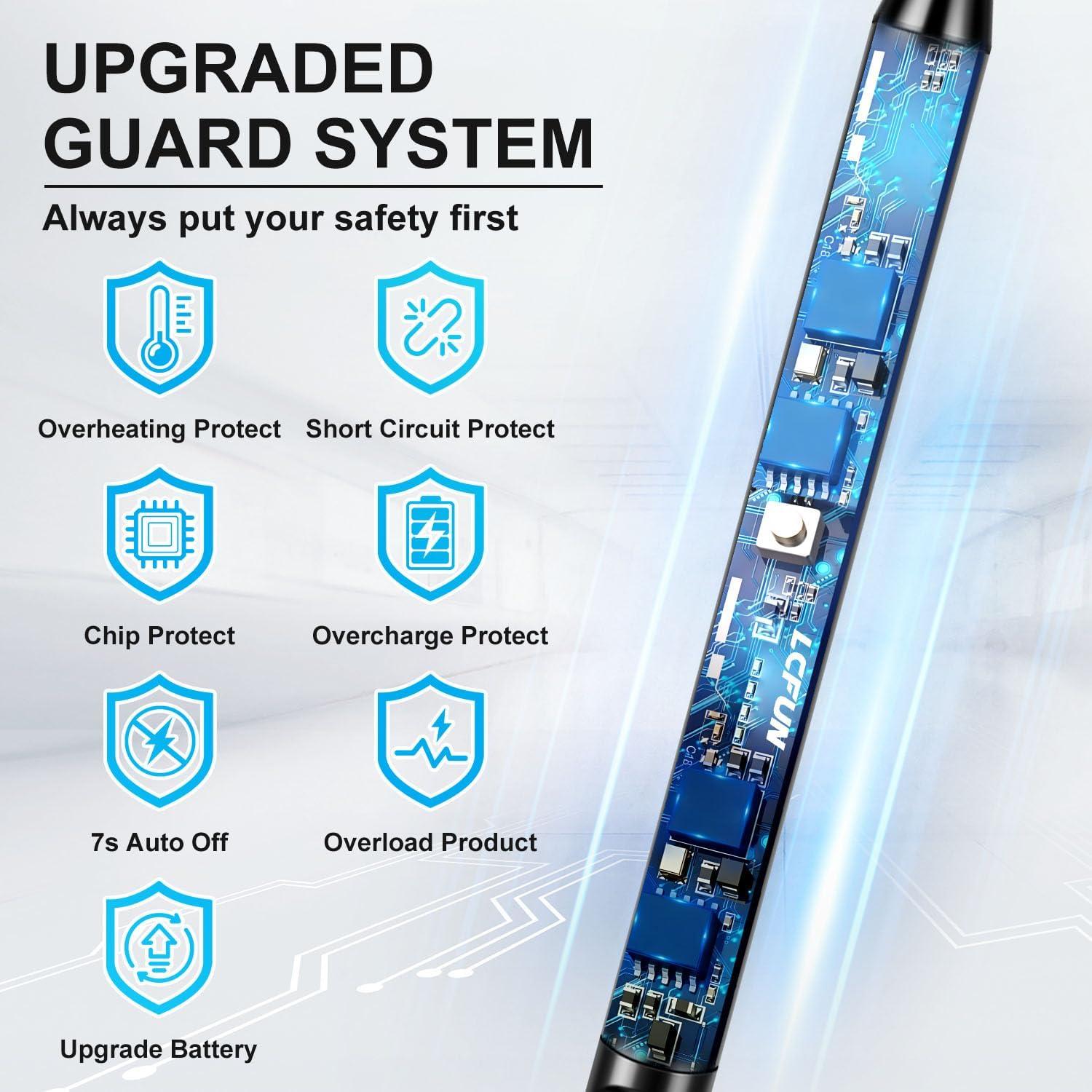 Encendedor Eléctrico LcFun Recargable USB 3 Piezas 25,4 cm