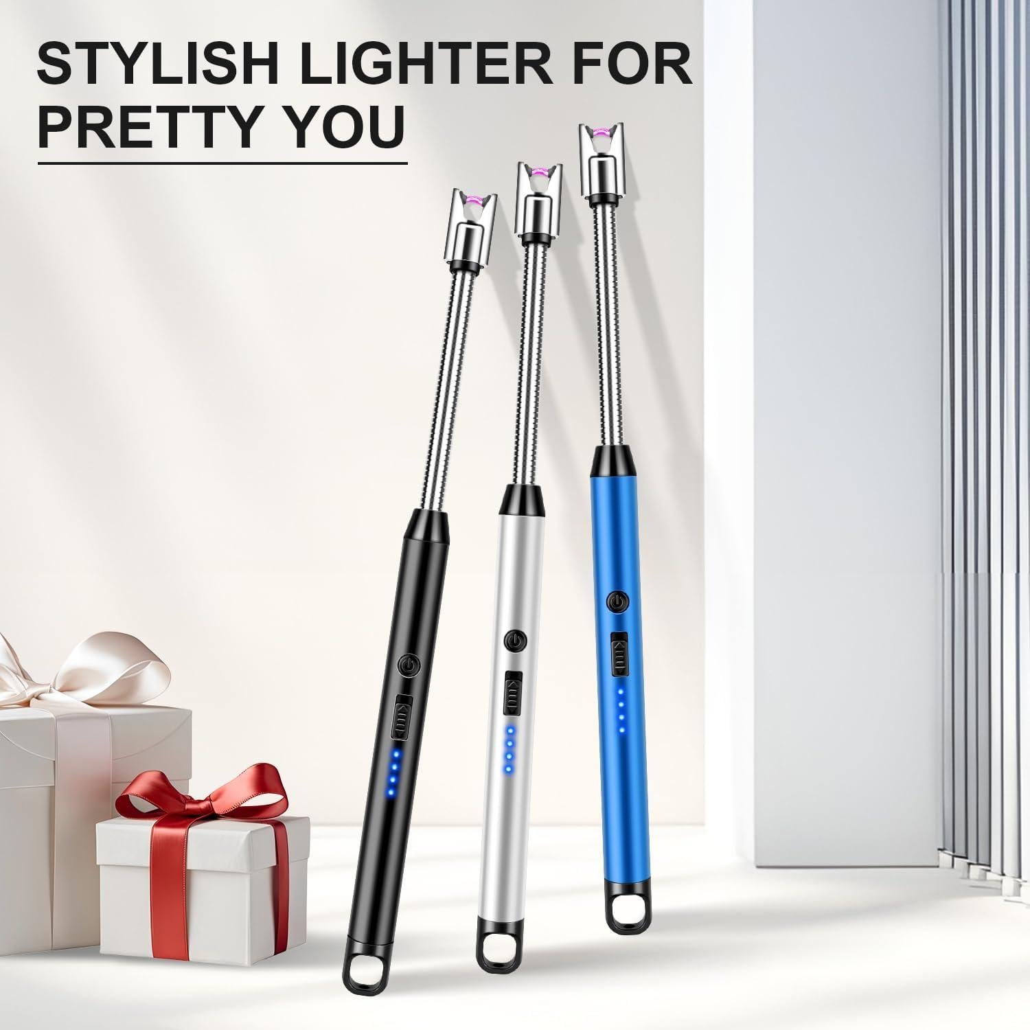 Encendedor Eléctrico LcFun Recargable USB 3 Piezas 25,4 cm