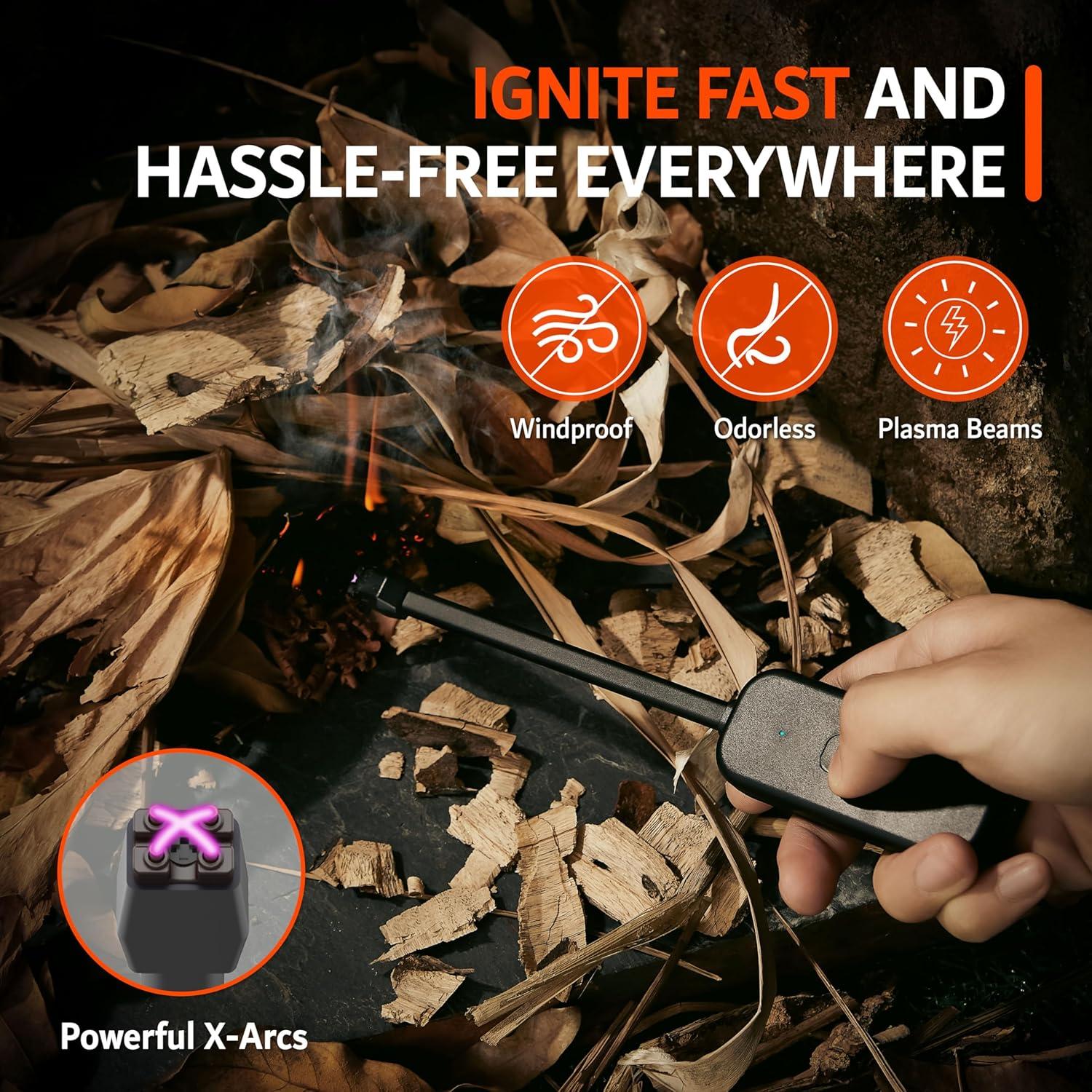 Encendedor Eléctrico Gakrr G1 a Prueba de Viento USB-C