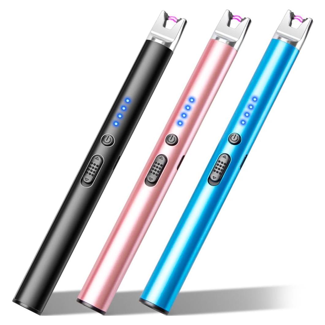 Encendedor Eléctrico Recargable LcFun 3 Pack USB Seguridad