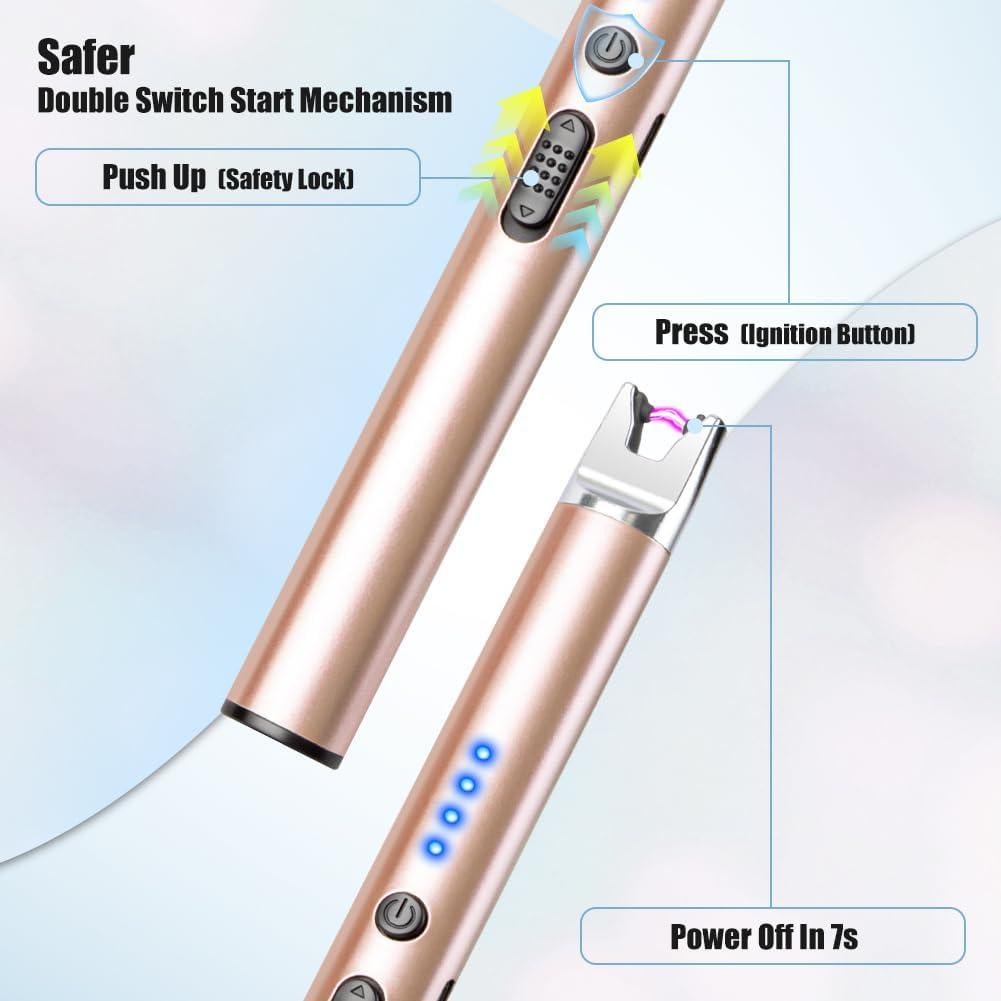 Encendedor Eléctrico Recargable LcFun 3 Pack USB Seguridad