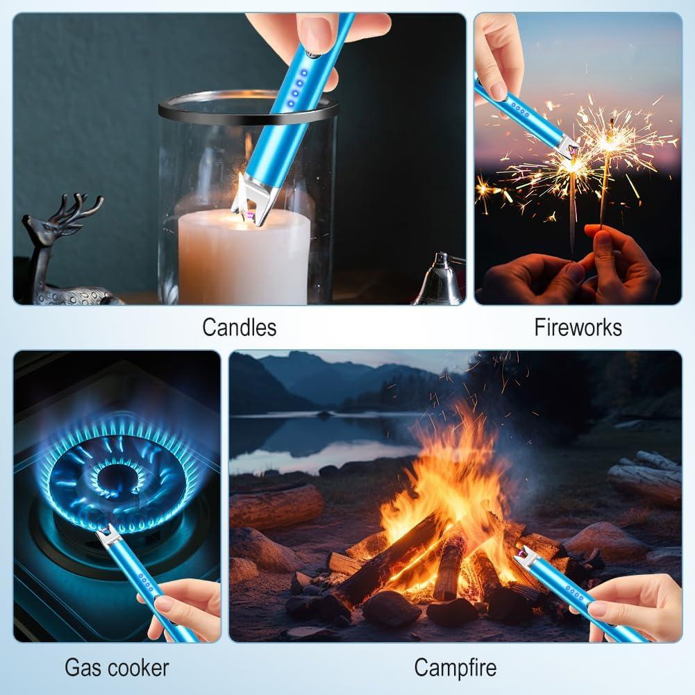 Encendedor Eléctrico Recargable LcFun 3 Pack USB Seguridad