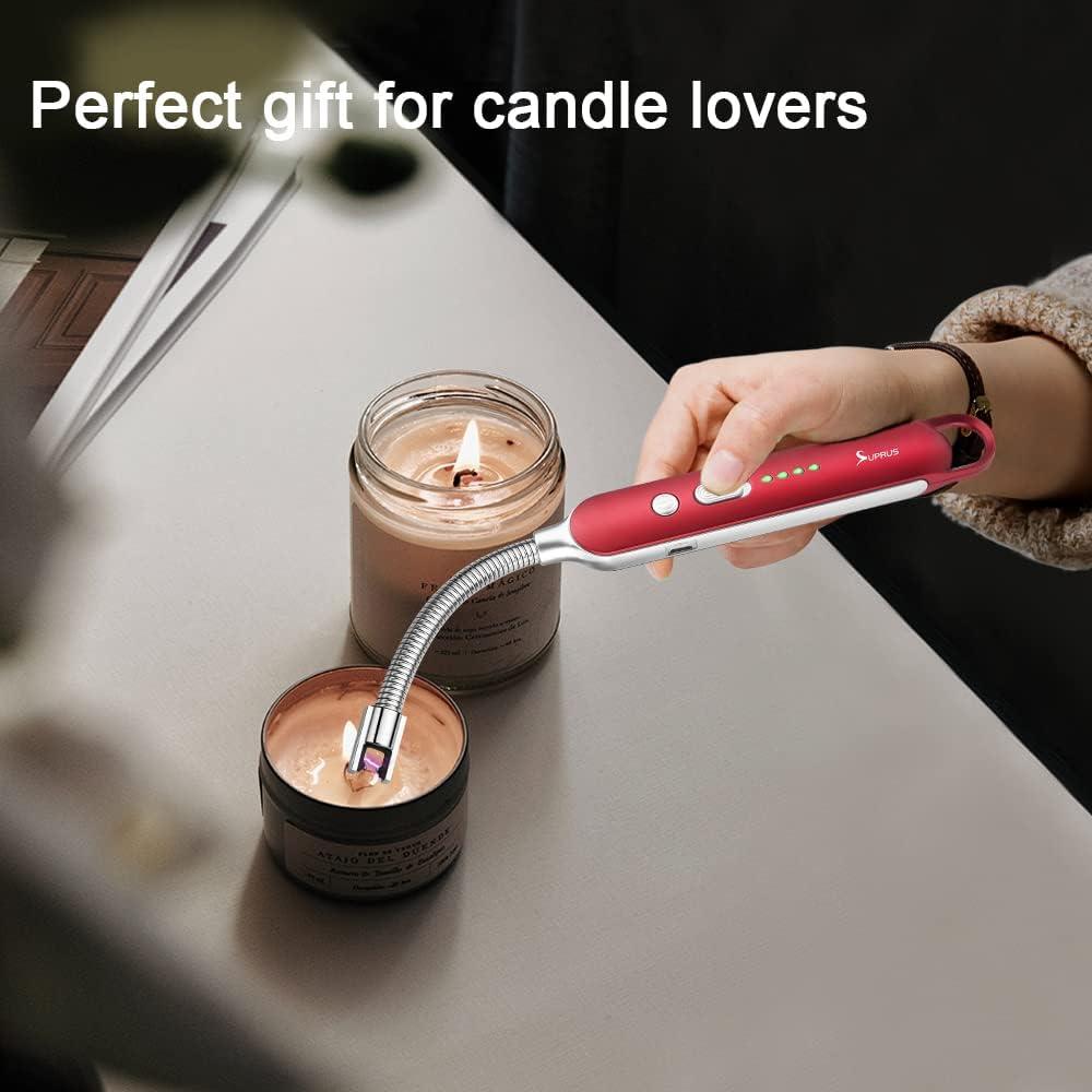 Encendedor Eléctrico SUPRUS Recargable USB Cuello Flexible 10,41 cm