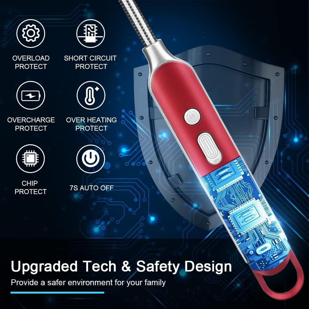 Encendedor Eléctrico SUPRUS Recargable USB Cuello Flexible 10,41 cm