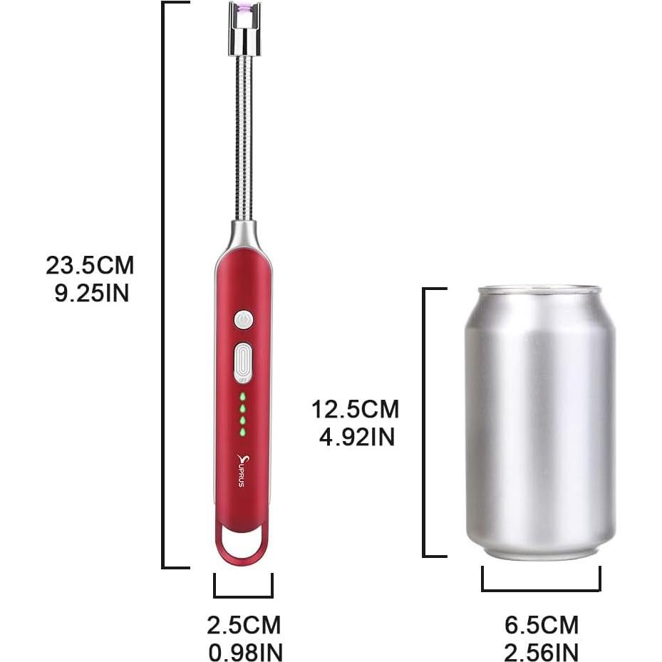Encendedor Eléctrico SUPRUS Recargable USB Cuello Flexible 10,41 cm