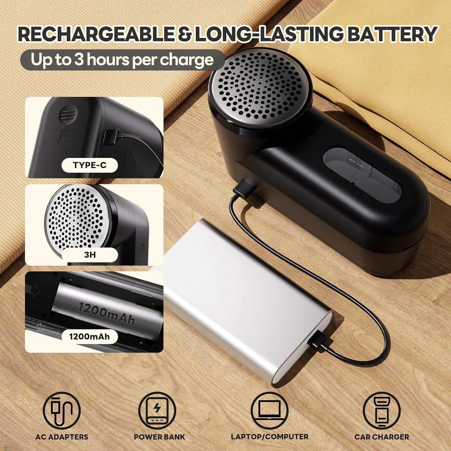 Removedor de Pelusa Hutaory Eléctrico Recargable 230g