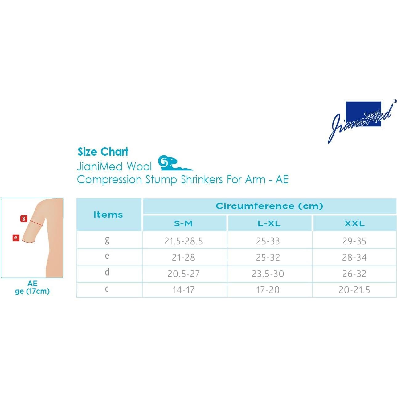 Reductor de muñón protésico JianiMed L/XL compresión 20-30 mmHg