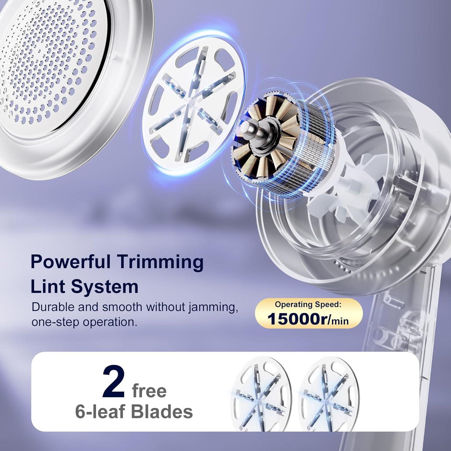 Afeitadora de Tela DBC Azul con 3 Velocidades y 6 Hojas