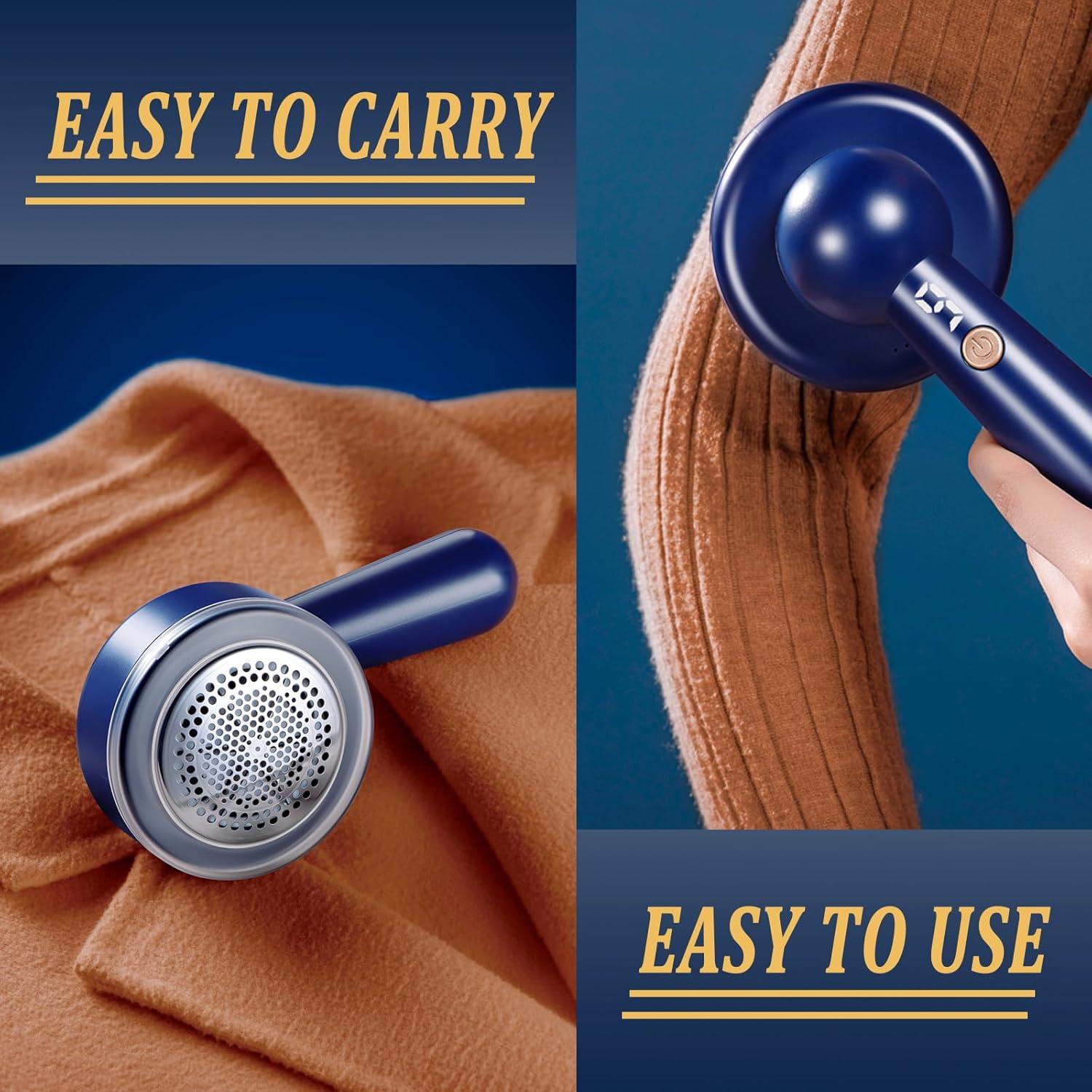 Afeitadora de Tela DBC Azul con 3 Velocidades y 6 Hojas