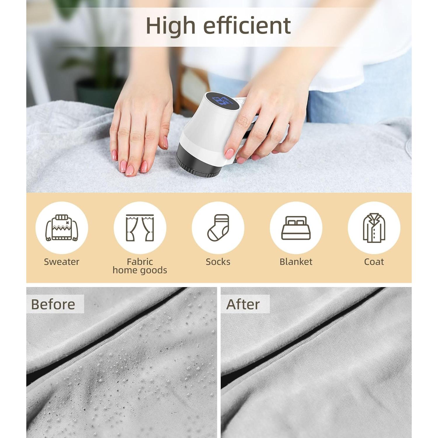 Quitapelusas Eléctrico CuieTuee X3 Recargable 6 Cuchillas