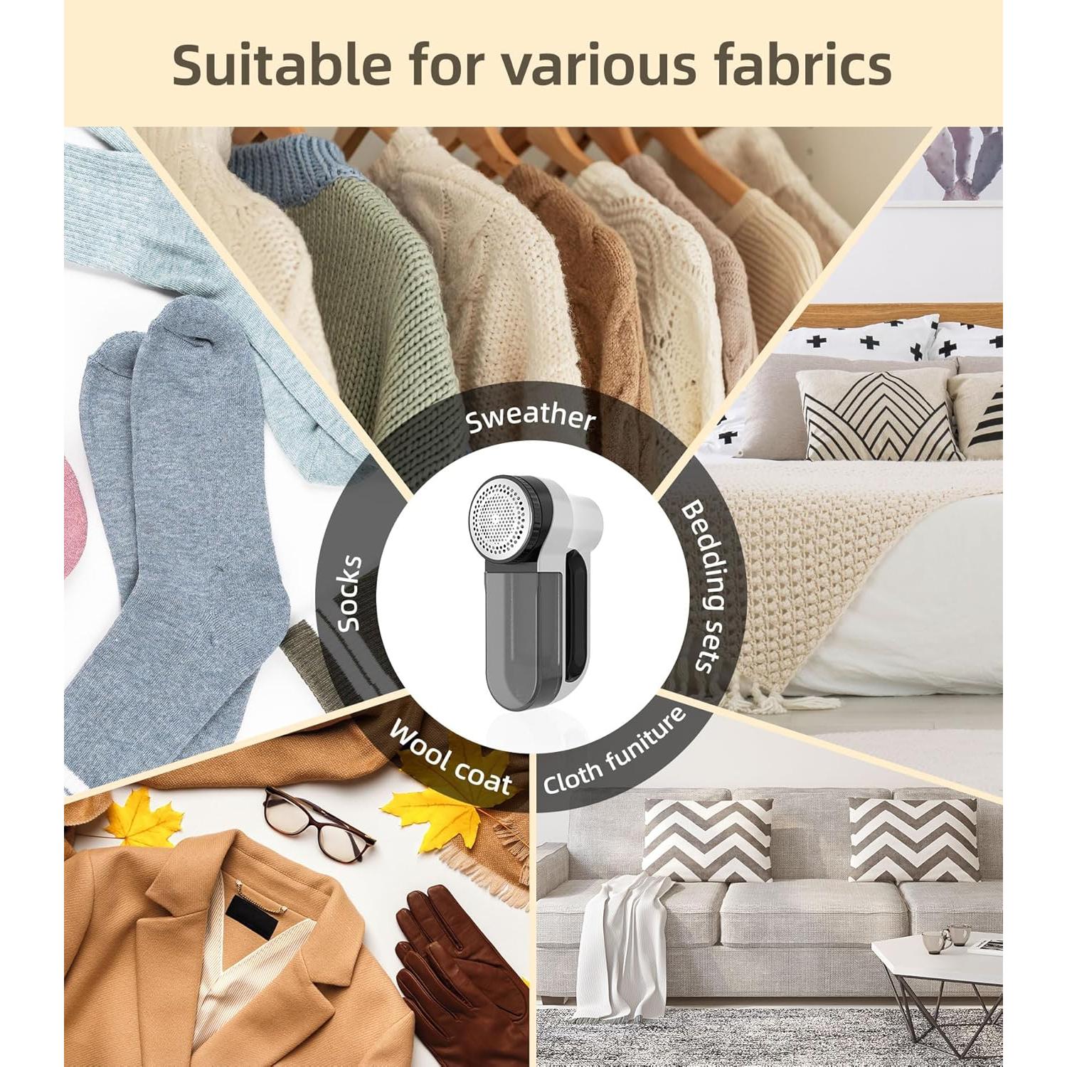 Quitapelusas Eléctrico CuieTuee X3 Recargable 6 Cuchillas