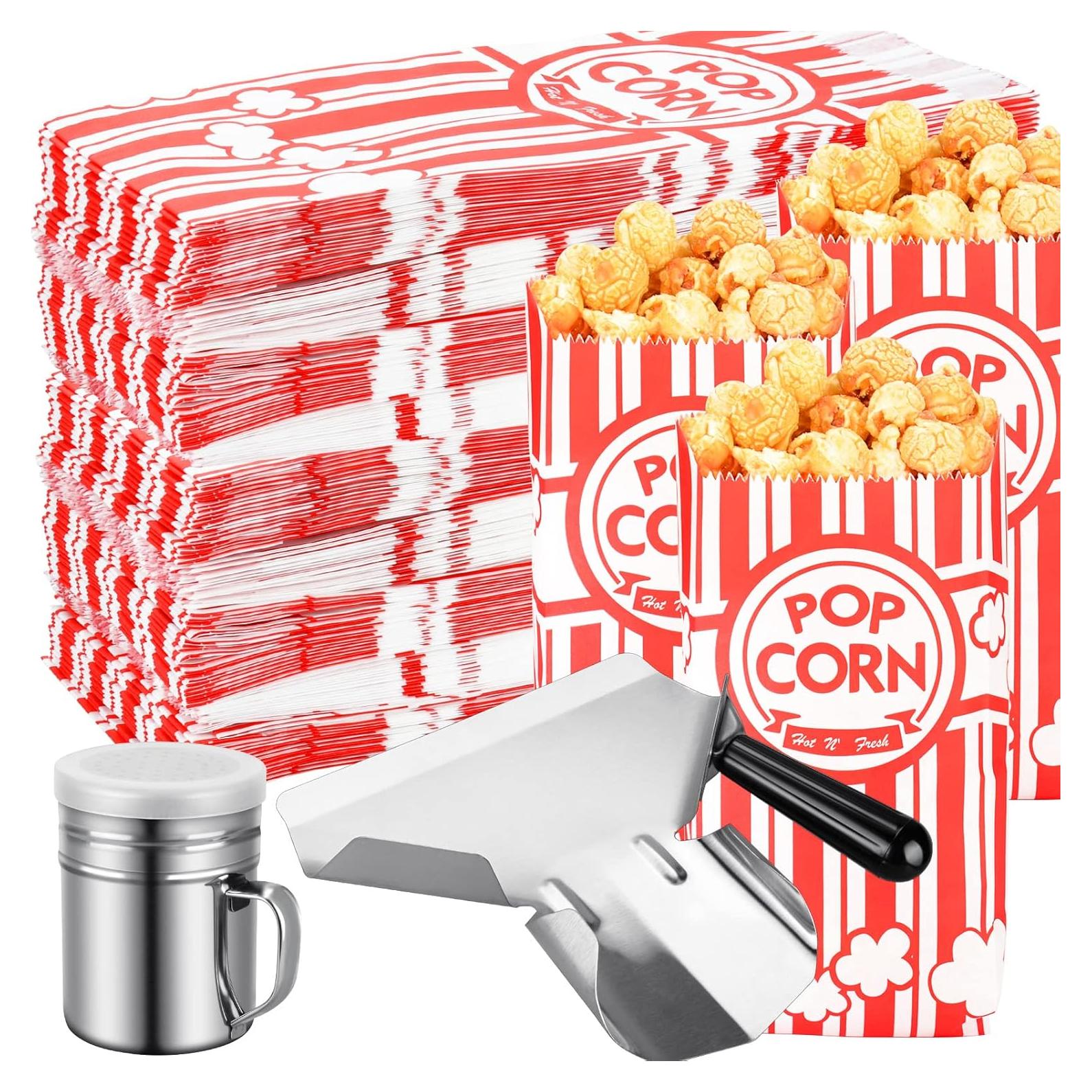 202 Bolsas de Palomitas Essenya + Cucharón y Salero 28g