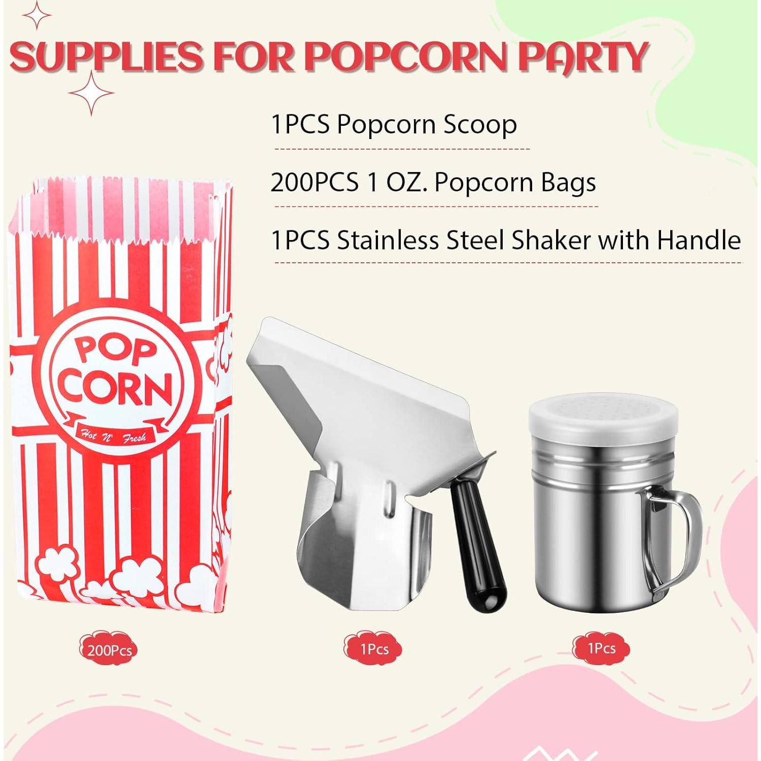 202 Bolsas de Palomitas Essenya + Cucharón y Salero 28g