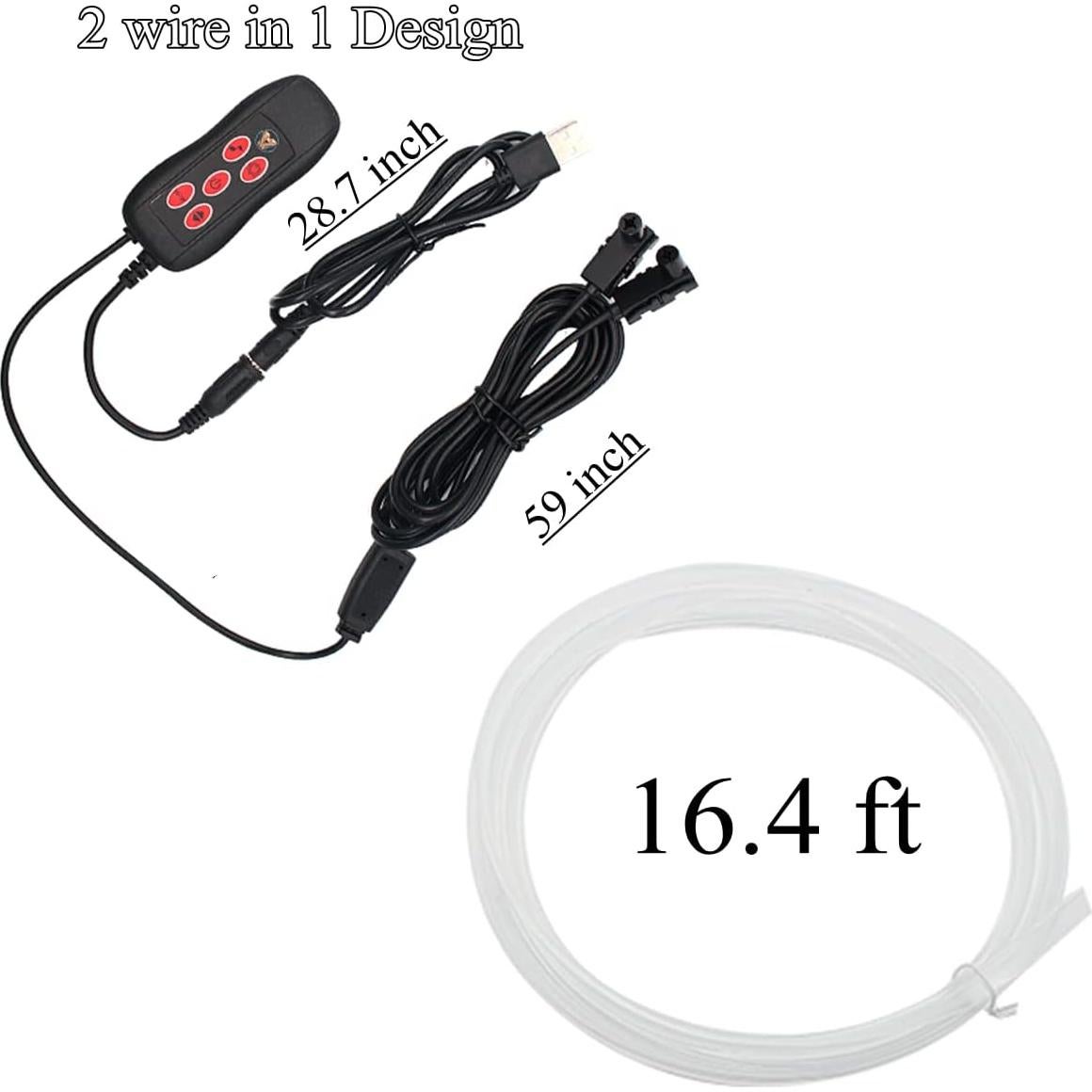 Luces LED de tira Goodream para coche RGB 4.88m USB