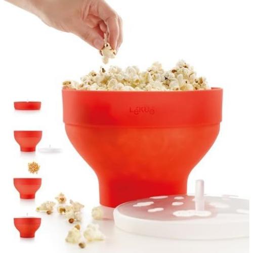 Lekue Jumbo Popcorn Maker XL con 4 Cuencos Colapsables