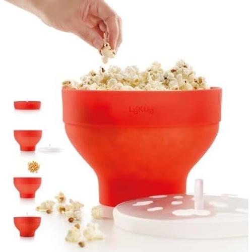 Lekue Jumbo Popcorn Maker XL con 4 Cuencos Colapsables