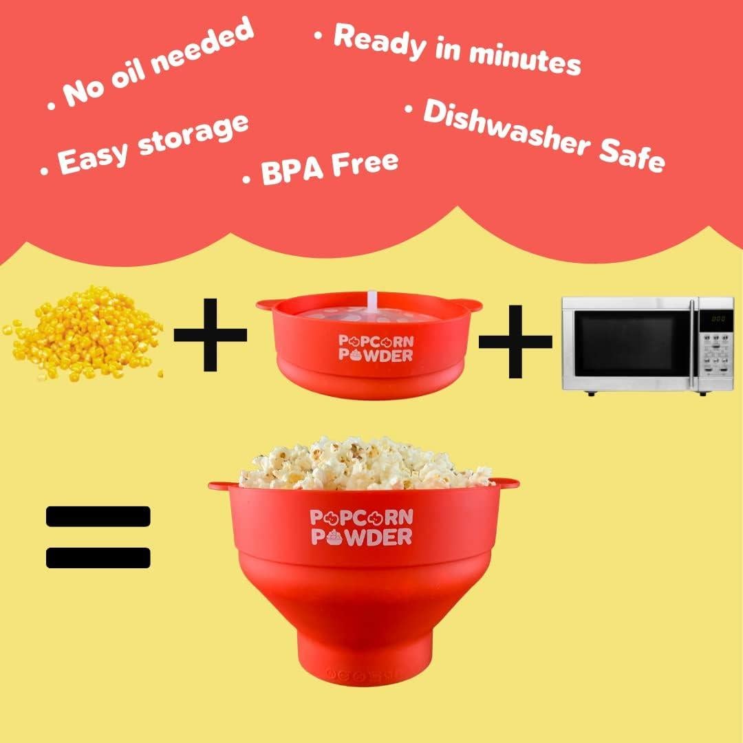 Extractor de Palomitas de Maíz Plegable Rojo Libre BPA