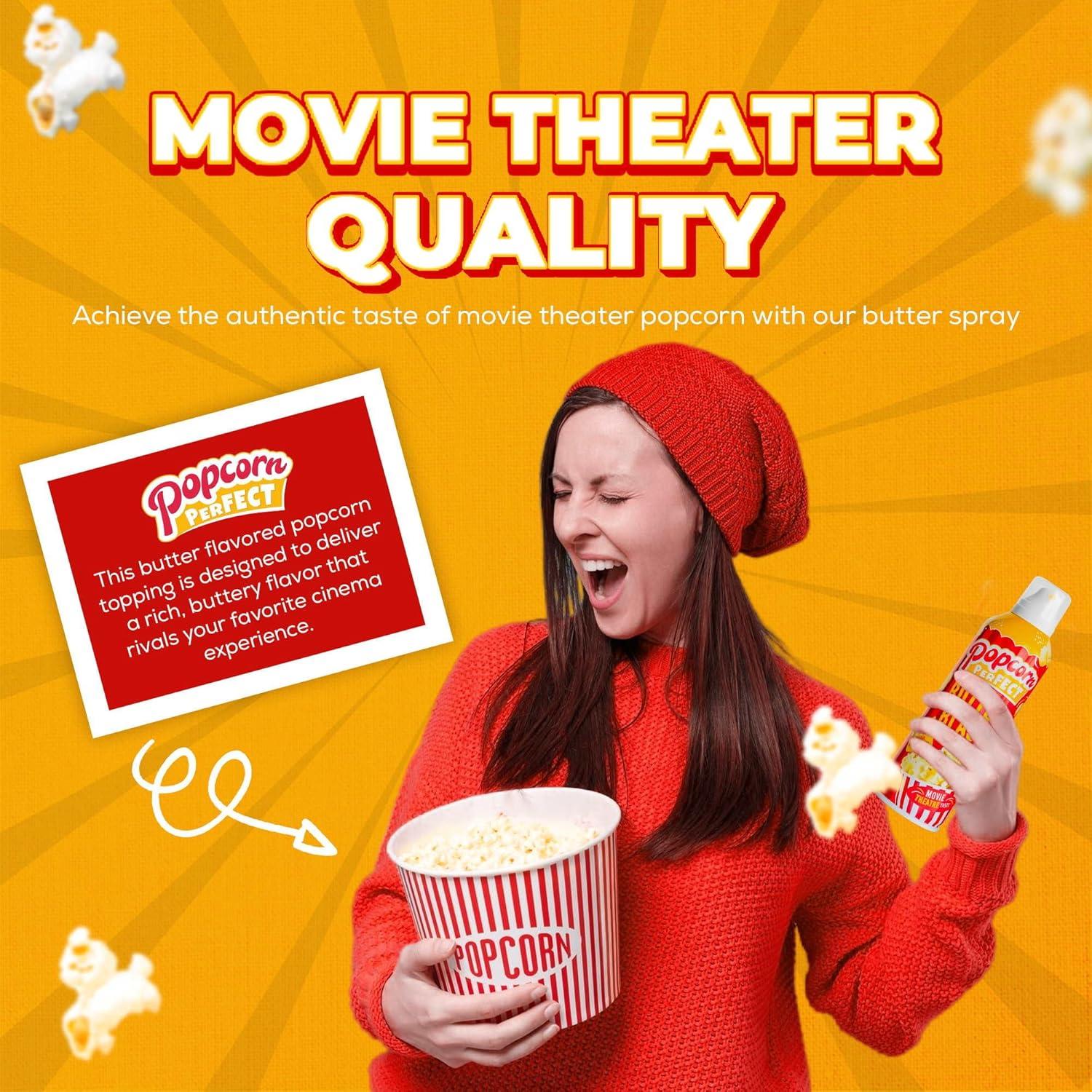 Spray de Mantequilla Popcorn Perfect 142 g - Sabor Cine