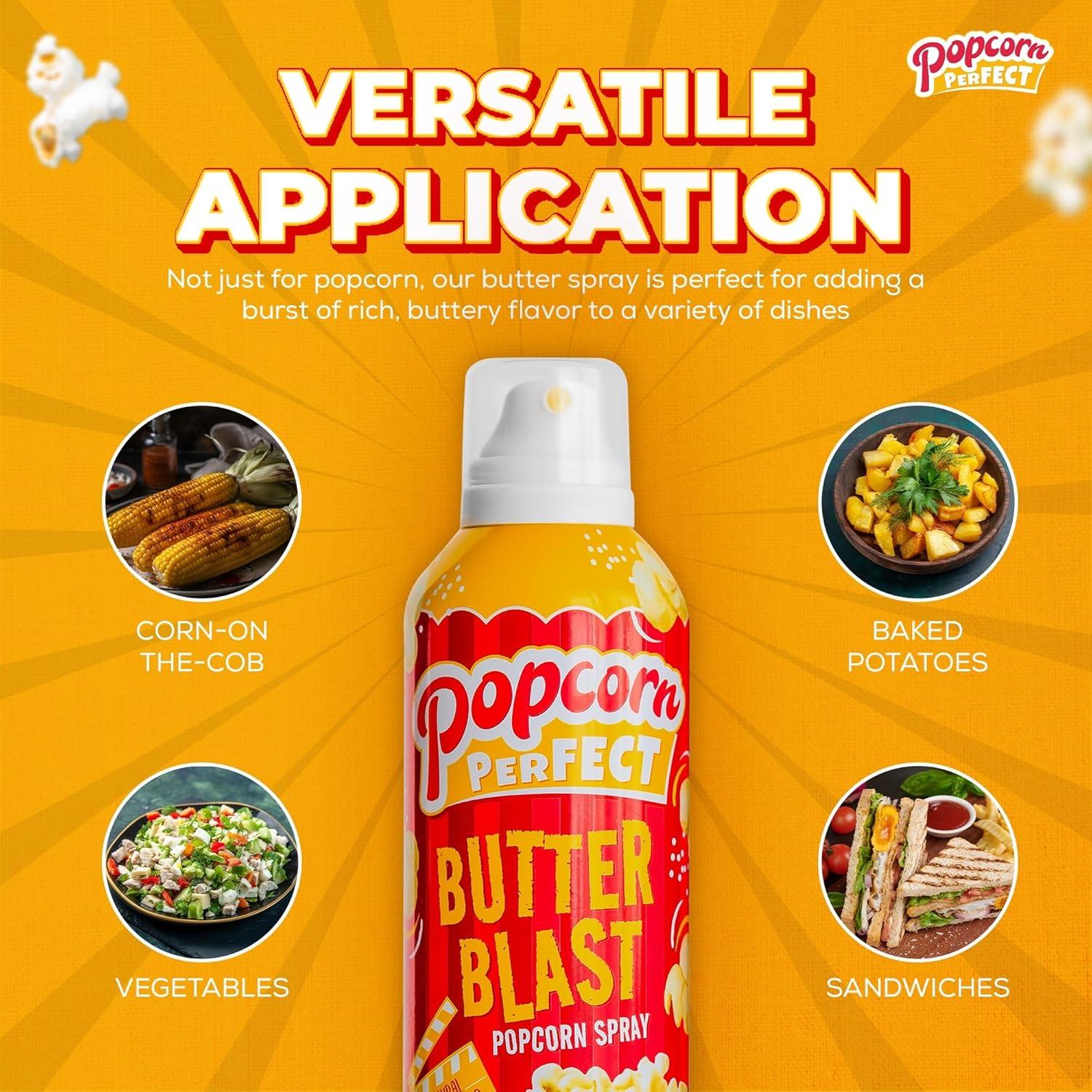 Spray de Mantequilla Popcorn Perfect 142 g - Sabor Cine