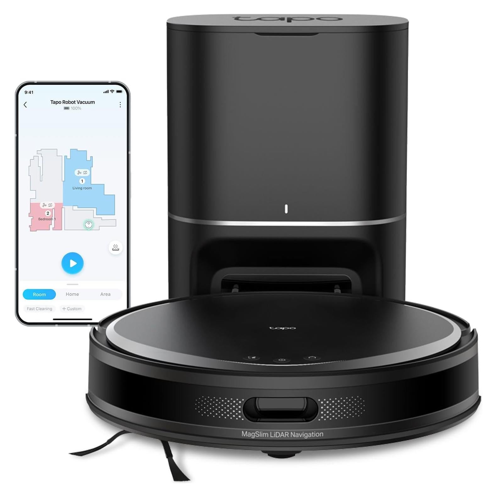 Robot Aspirador Tapo RV20 Max Plus 2 en 1 con Autovaciado