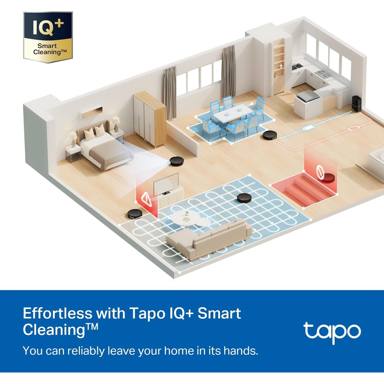 Robot Aspirador Tapo RV20 Max Plus 2 en 1 con Autovaciado