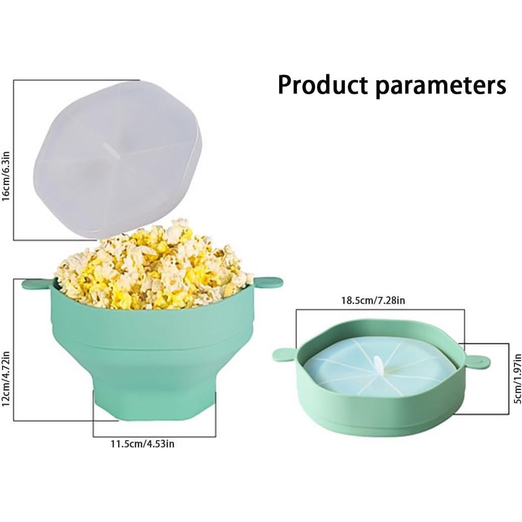 Máquina de Palomitas de Maíz Mexine 15 Tazas Silicona Verde