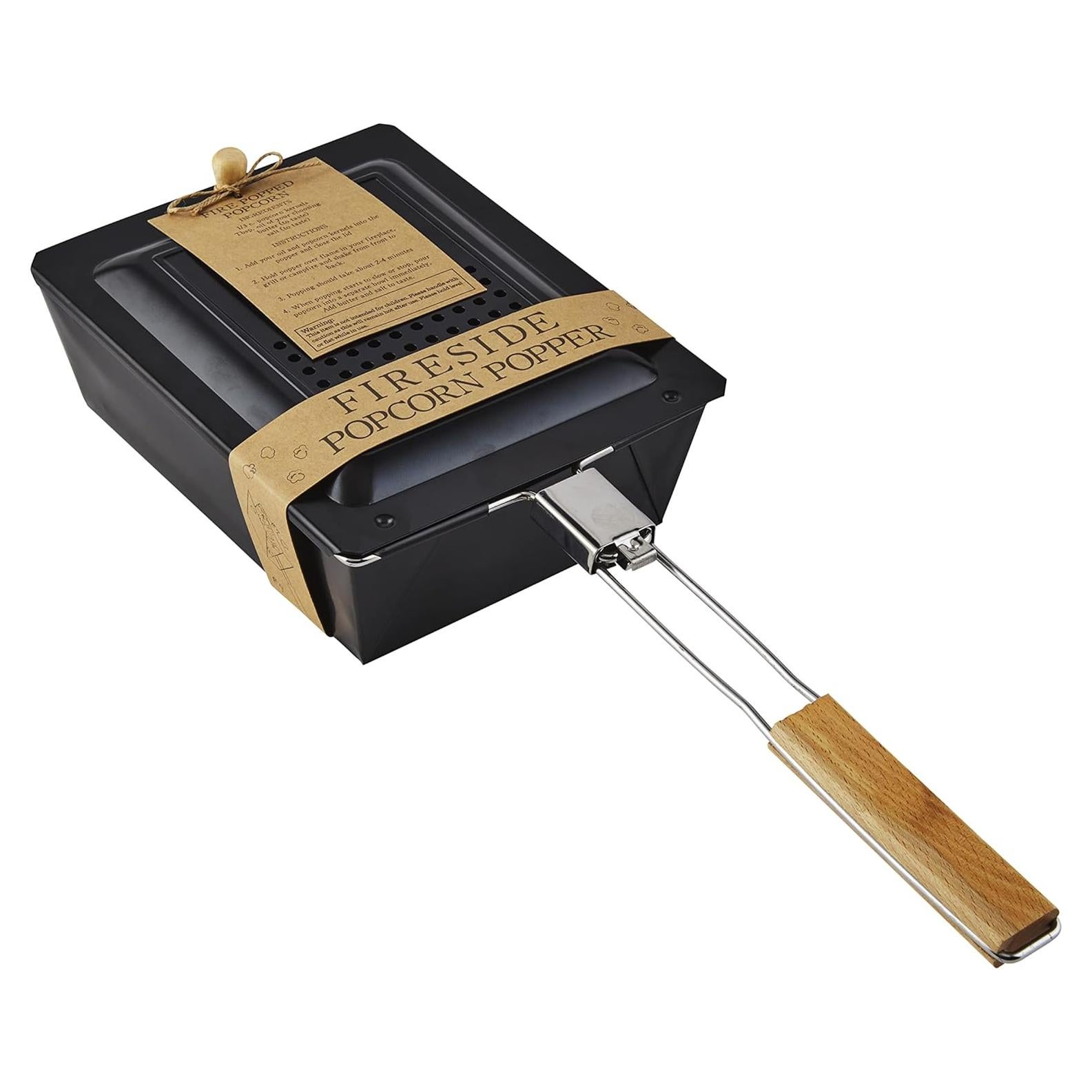 Popcornera de Fogata Mud Pie 8 oz Metal Plegable