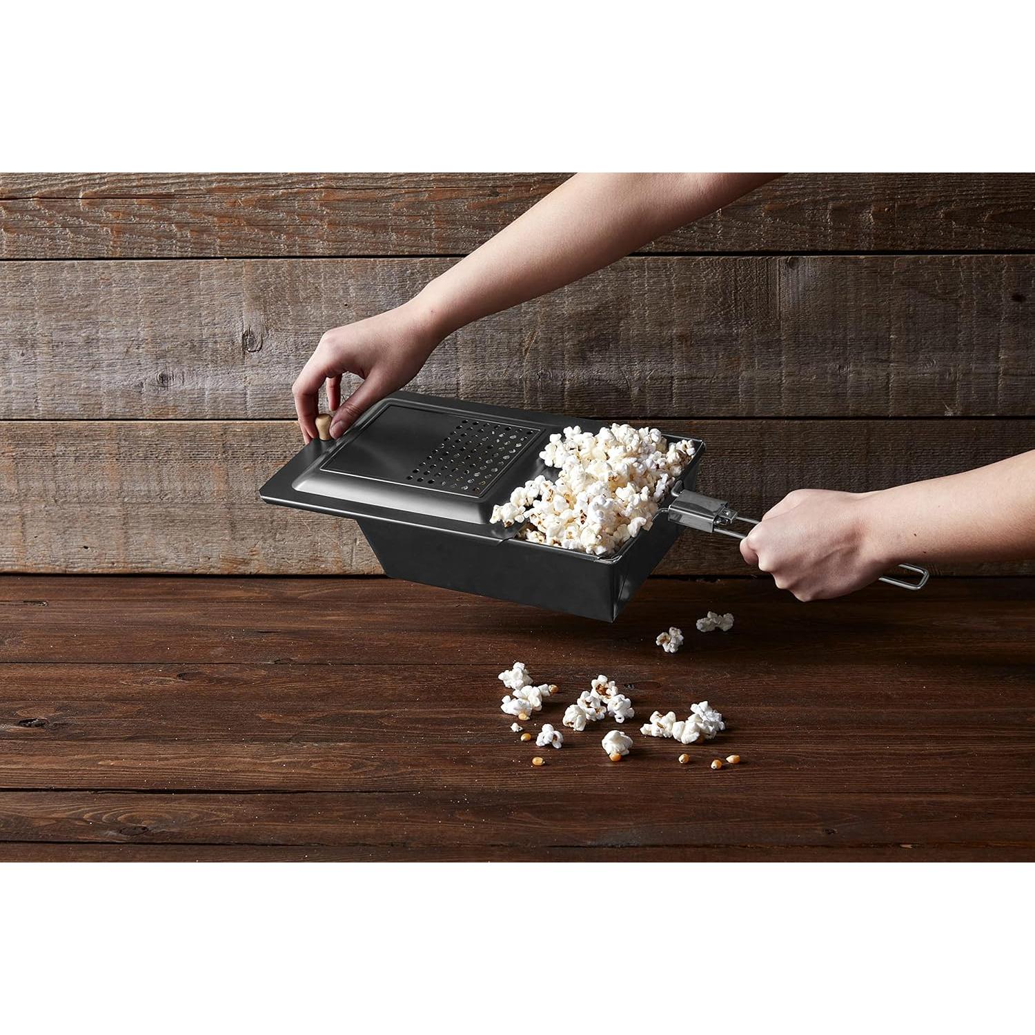 Popcornera de Fogata Mud Pie 8 oz Metal Plegable