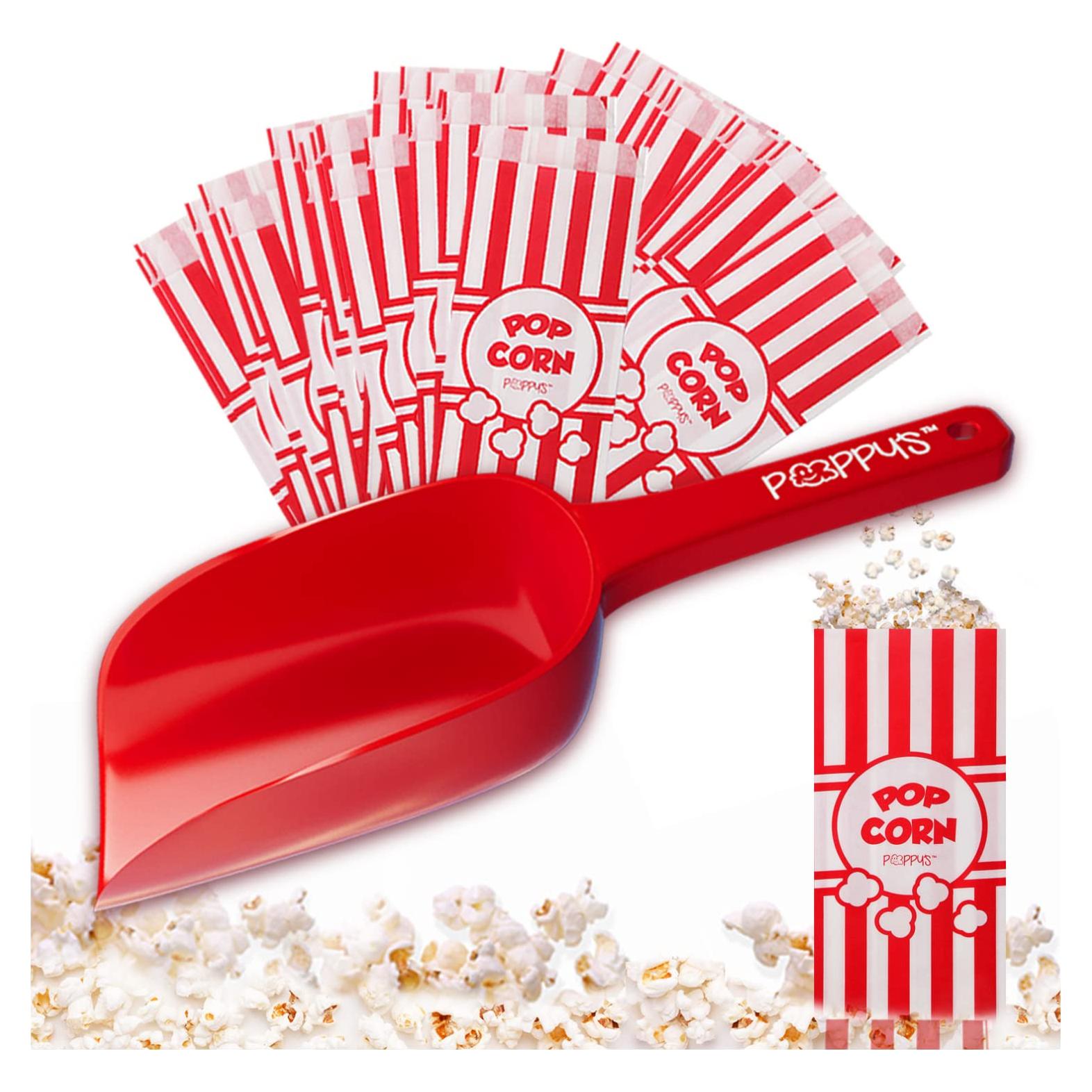 Paquete de Cucharón y 50 Bolsas de Palomitas Poppy