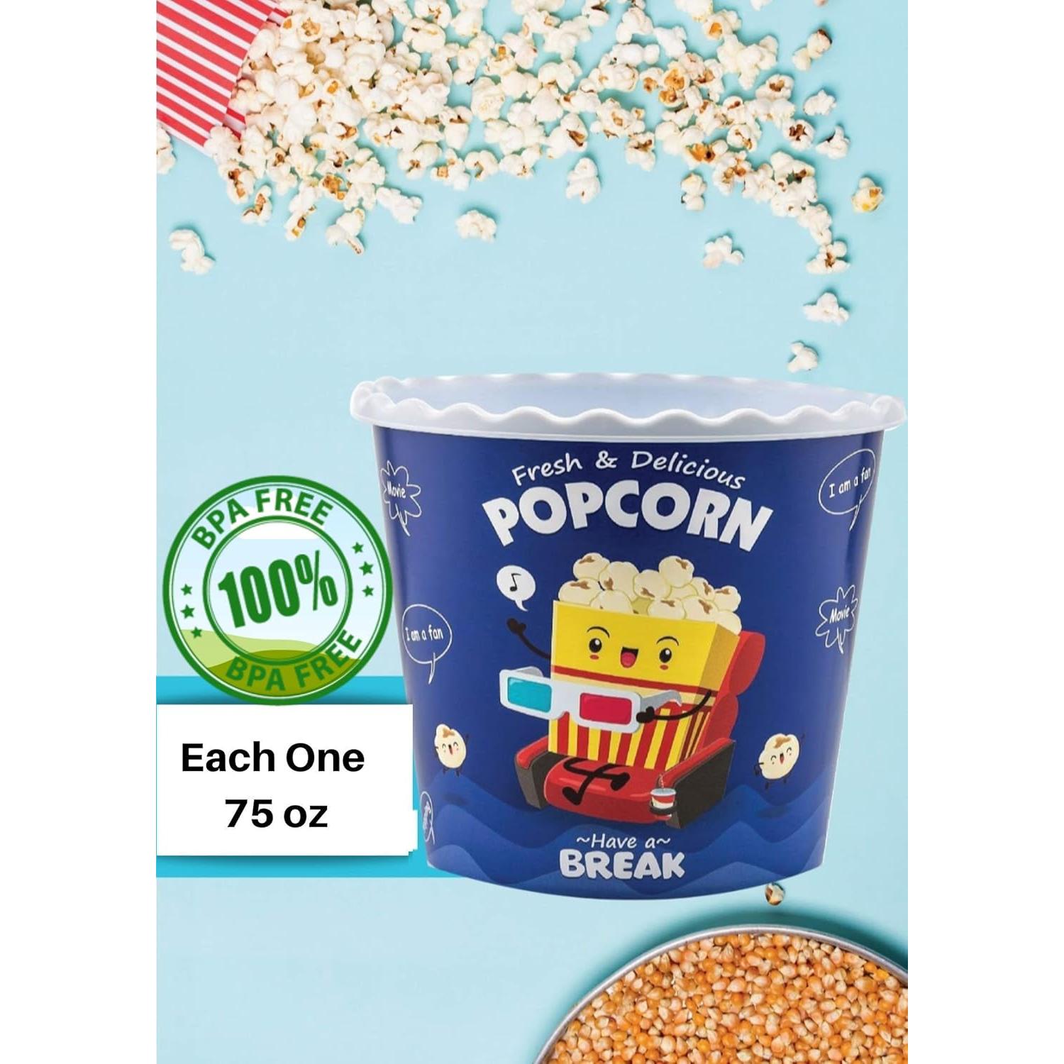 Contenedores de Palomitas Reutilizables ONONEXPRESS 4 Pzs