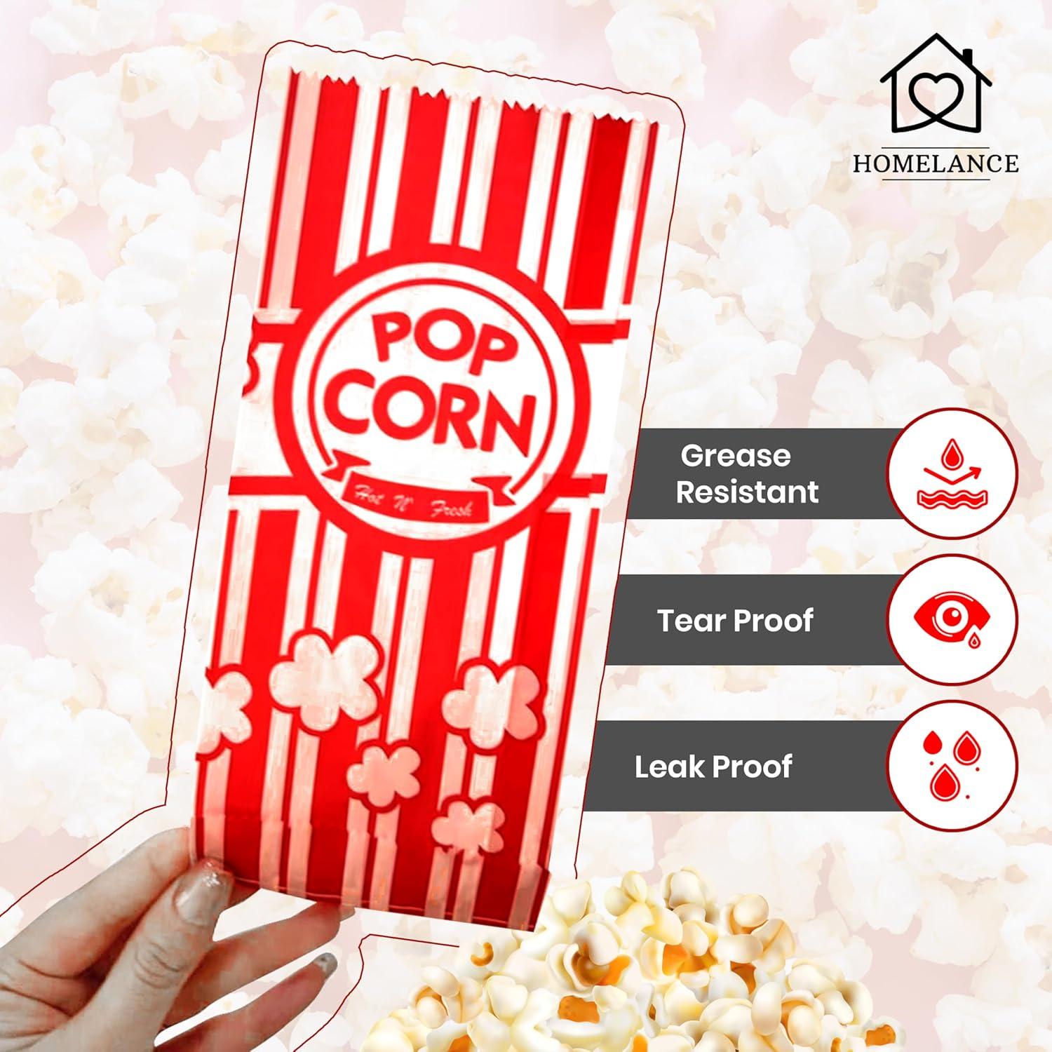 Bolsas de papel para palomitas Homelance 150 unidades 30 g