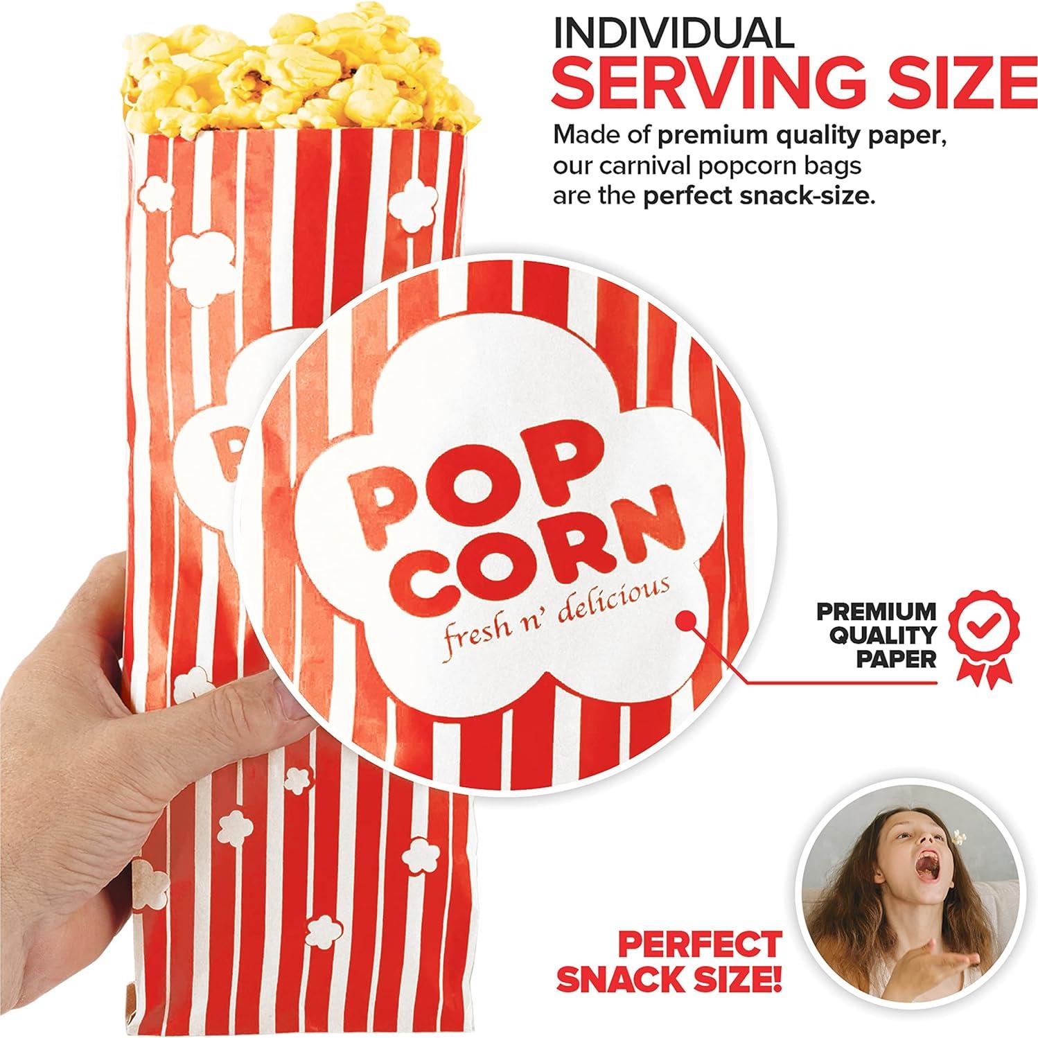 Bolsas de Palomitas Desechables Stock Your Home 2 oz 100 Pzas