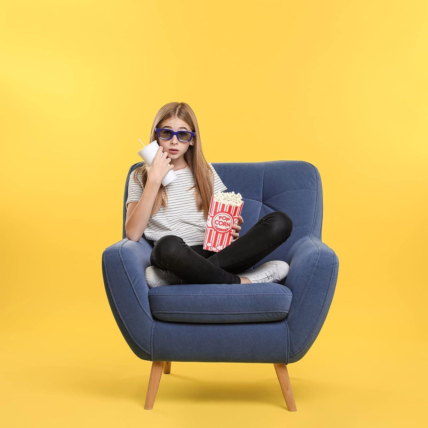 800 Bolsas de Papel para Palomitas Teling 9x6x21cm Reutilizables