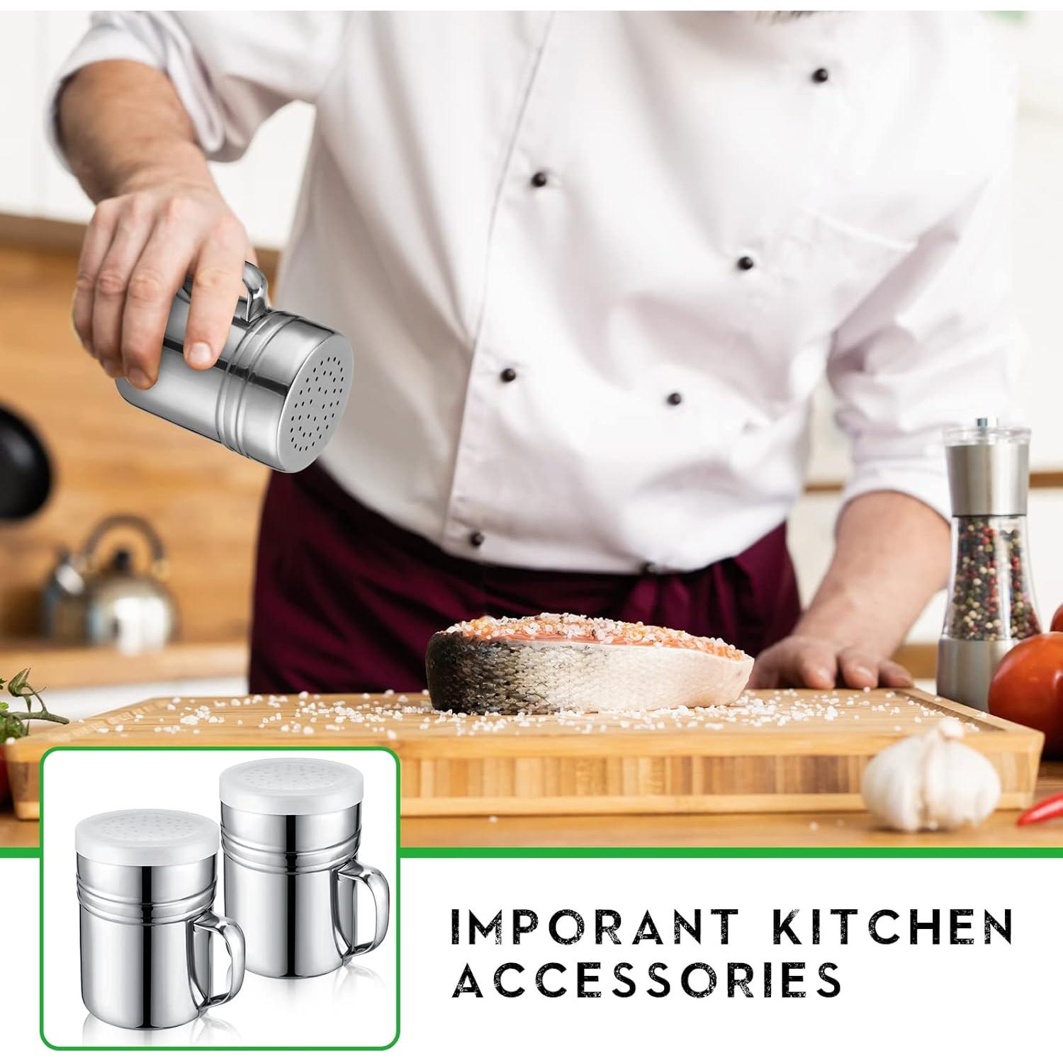 4 Piezas Cucharón Aluminio 12 oz Saffica para Snacks