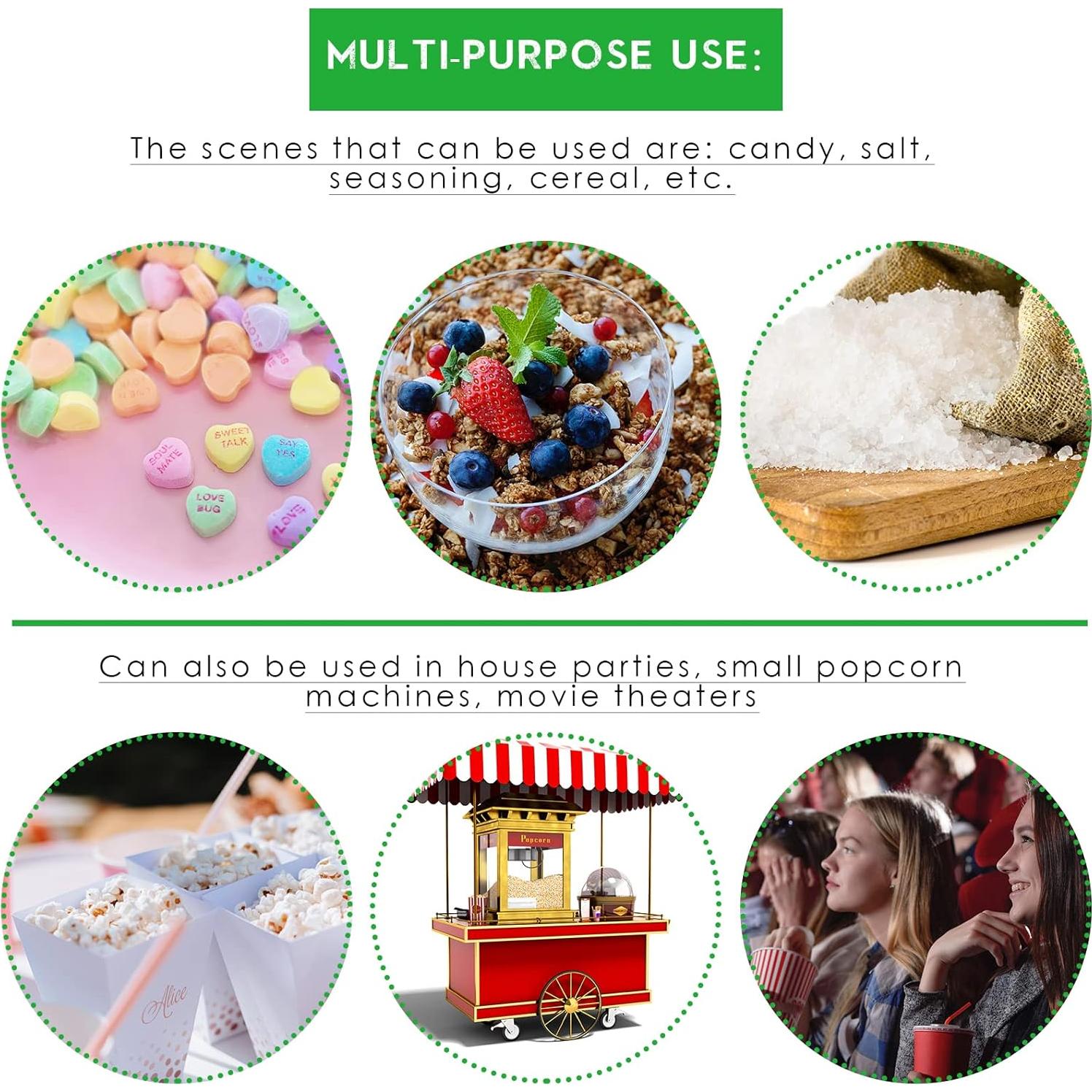 4 Piezas Cucharón Aluminio 12 oz Saffica para Snacks