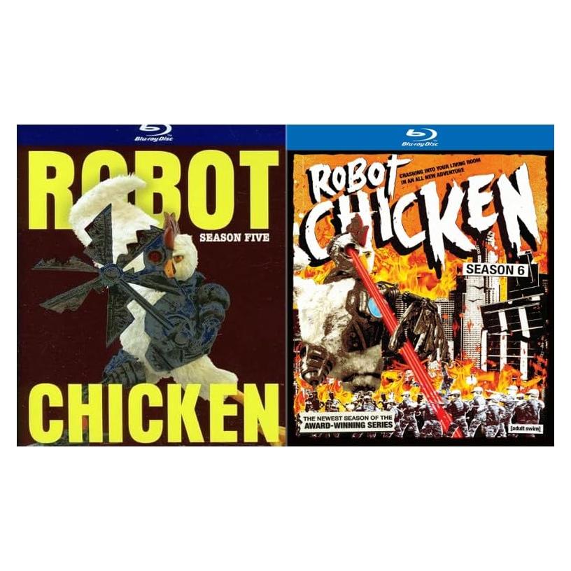 Robot Chicken Blu-ray Temporadas 5 y 6 Set de 4 Discos