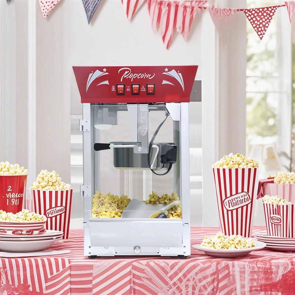 Máquina de Palomitas de Maíz JVNOXK 12 oz Acero Inoxidable