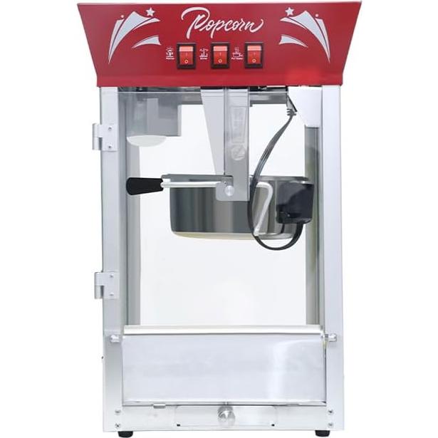 Máquina de Palomitas de Maíz JVNOXK 12 oz Acero Inoxidable