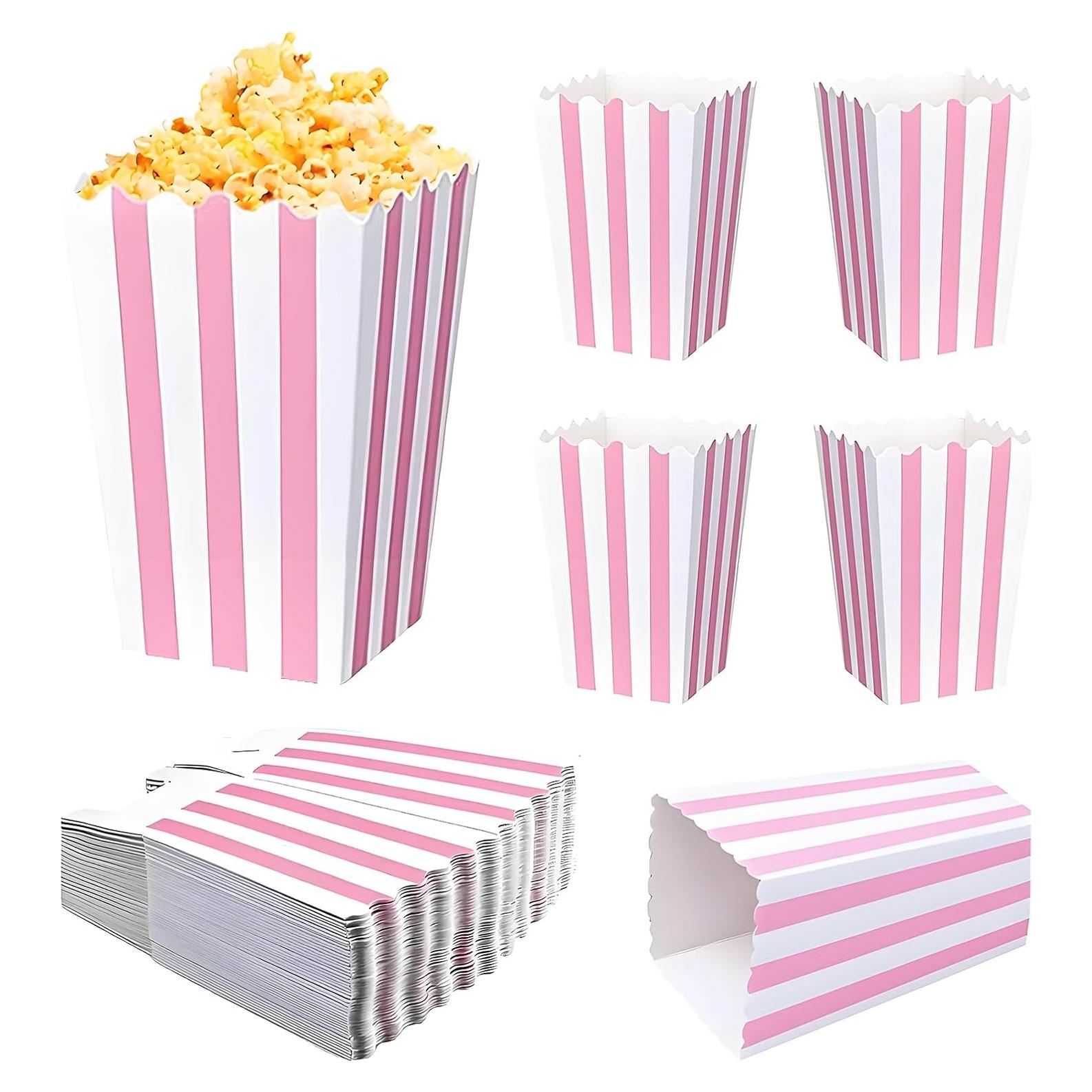 Bolsas de Palomitas Mantianstar 40 Cajas Rosa y Blanco