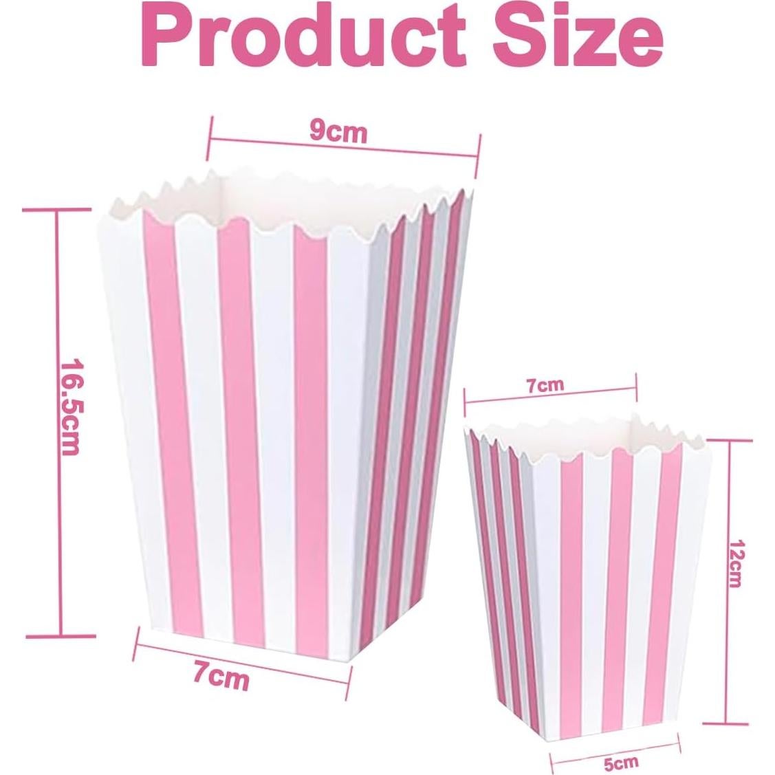 Bolsas de Palomitas Mantianstar 40 Cajas Rosa y Blanco