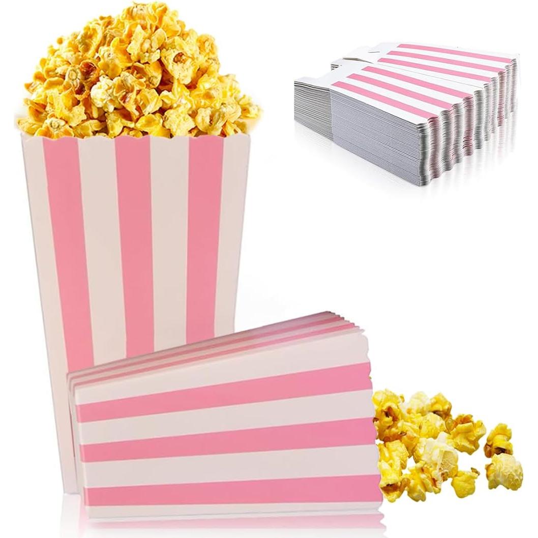 Bolsas de Palomitas Mantianstar 40 Cajas Rosa y Blanco